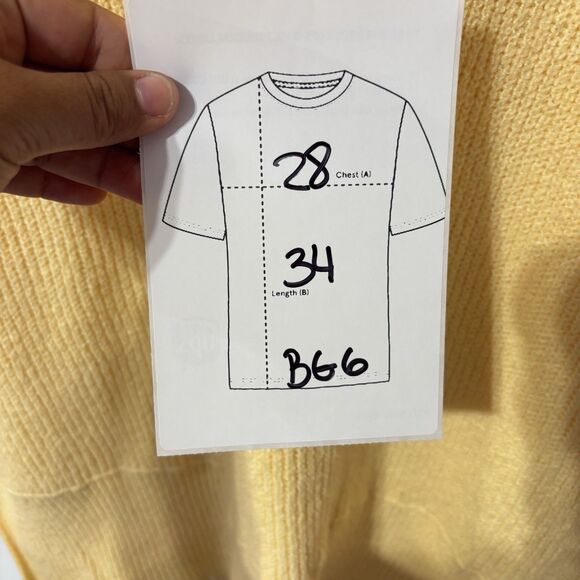 Natural Reflections Sweater Womens Size Small Yellow V Neck Long Sleeve Pullover - Picture 7 of 8